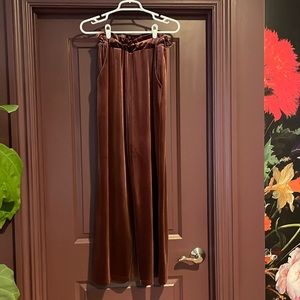 Treasure and Bond - Maroon velvet-like pants
